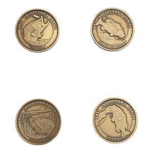 Bass Fishing Collectible Challenge Coins Medallions Set of 4‎